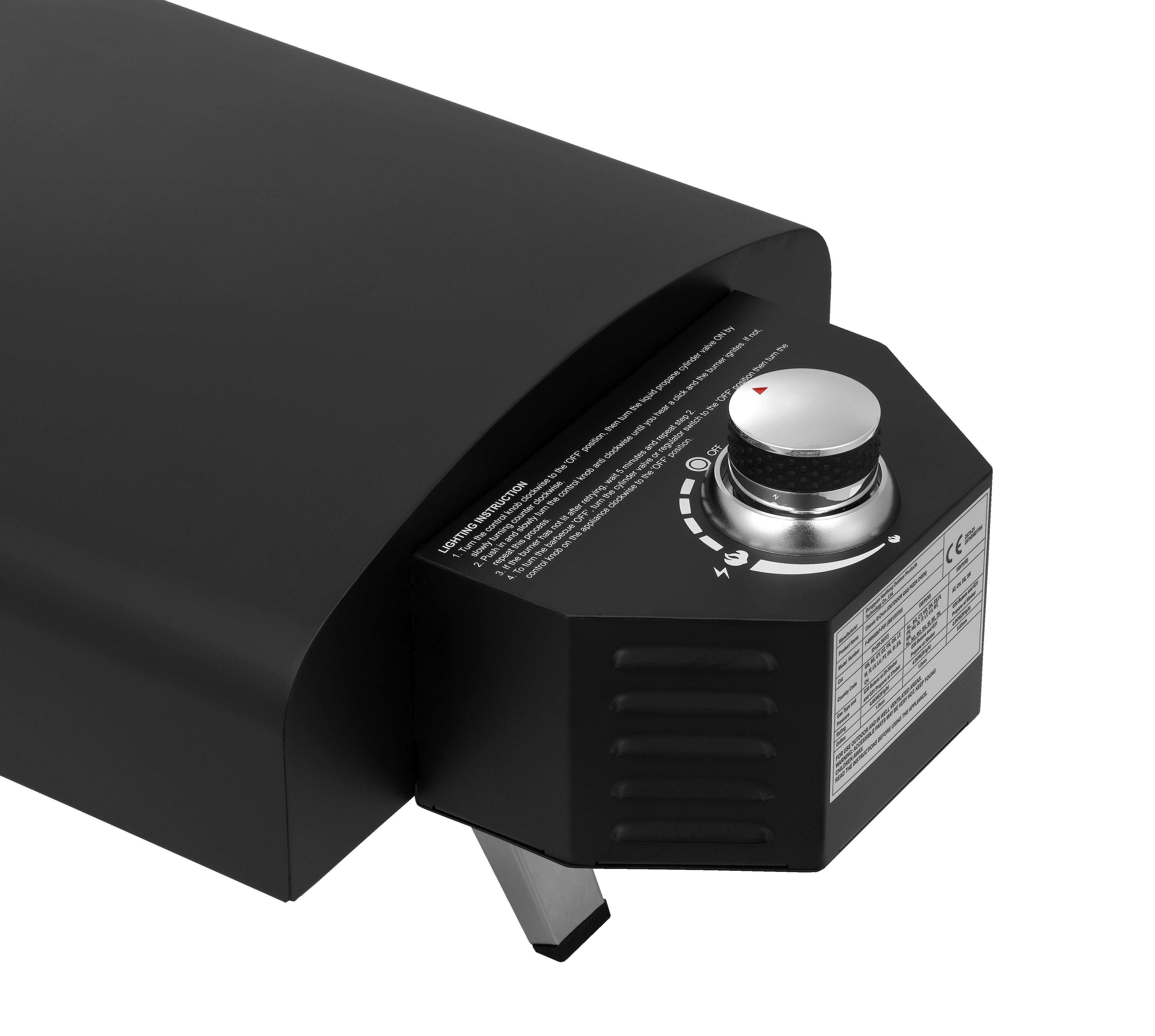 TEPRO 3317 Burnsville Gas-Pizzaofen, Schwarz 