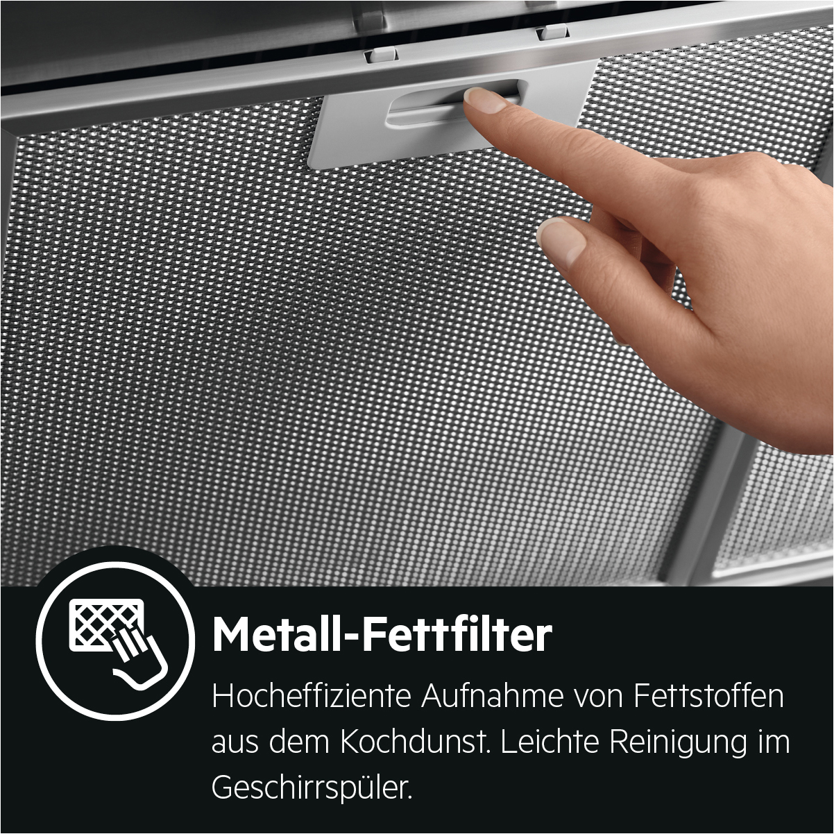 AEG DBB3651M, Dunstabzugshaube (600 mm breit, 450 mm tief)