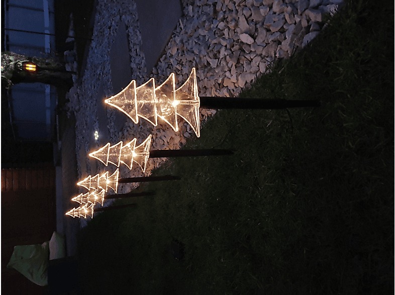 FHS Leuchtstäbe Beleuchtung, Grün, Warmweiß Weihnachtsbeleuchtung