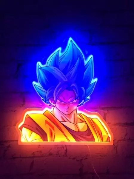 Goku neon-ledwandlamp