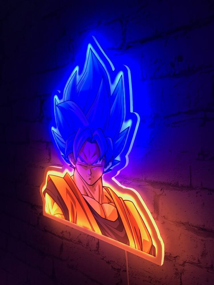 Goku neon-ledwandlamp