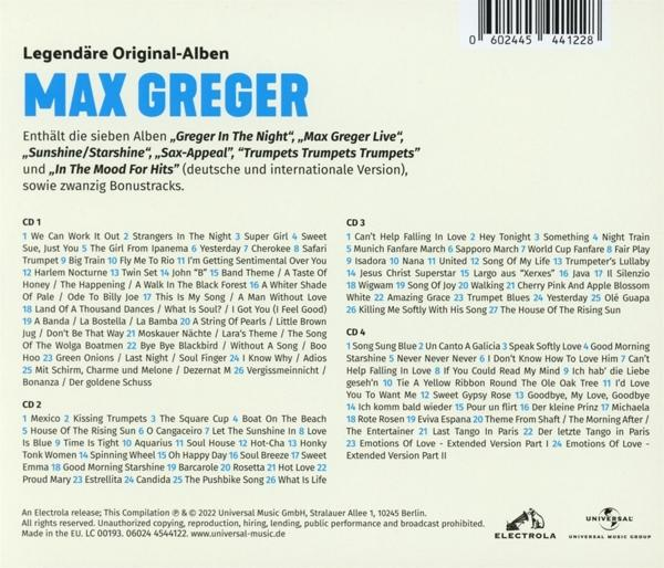 Albumcover mit deutschem Text, der Songs und Credits auflistet.