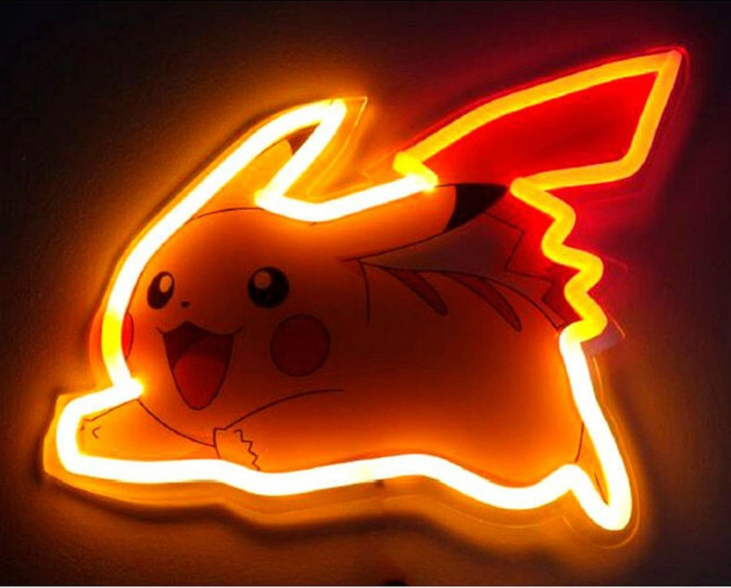 Lampe murale néon LED Pikachu