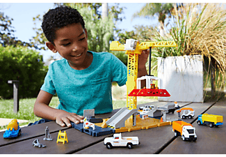 MATCHBOX Baustellen Krahn Set inkl. 1 Spielzeugauto Spielzeugauto Mehrfarbig