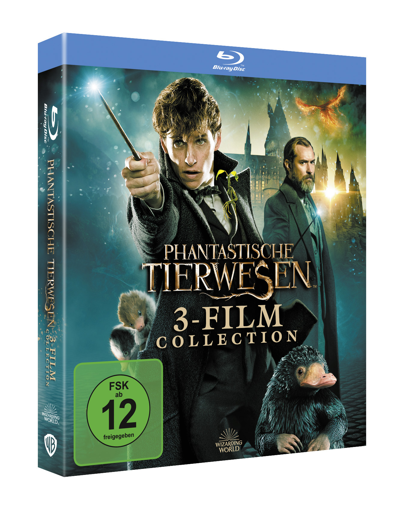 Blu-ray-Hülle der Phantastische Tierwesen 3-Film-Sammlung mit Cover.