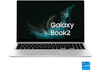 SAMSUNG Galaxy Book2, 15,6 pollici, processore Intel® Core™ i5, INTEL Iris Xe Graphics, 8 GB SSD, 512 GB, Silver
