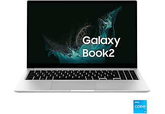 SAMSUNG Galaxy Book2, 15,6 pollici, processore Intel® Core™ i3, INTEL Iris Xe Graphics, 8 GB SSD, 256 GB, Silver