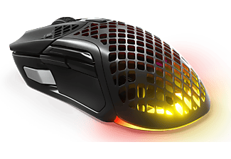 STEELSERIES Aerox 5 Trådlös Gamingmus med RGB och en vikt på endast 74 gram