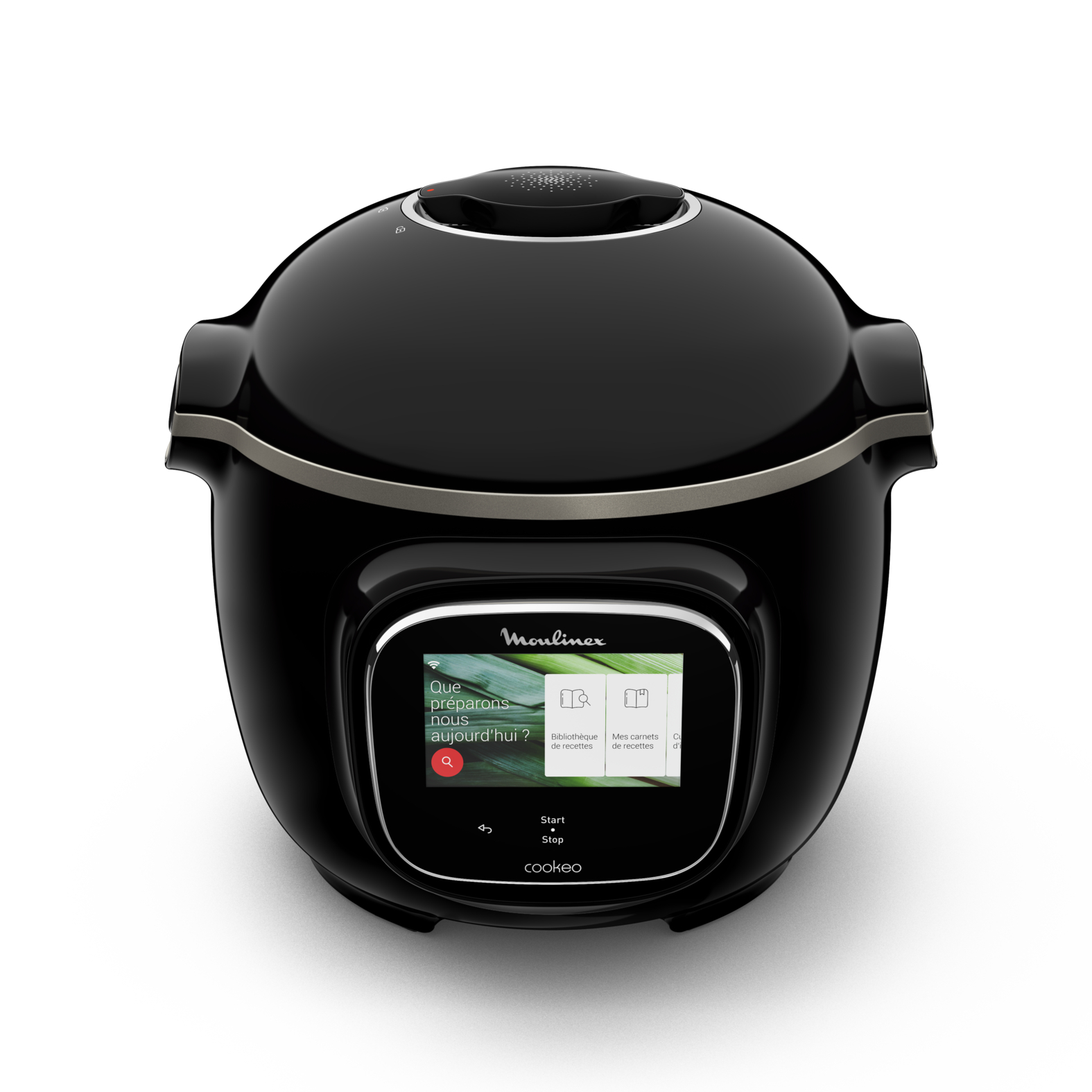 Olla eléctrica - Moulinex Cookeo Touch Wi-Fi, 1600W, Cocinado automático, Pantalla táctil, 250 Recetas, 13 Modos cocción, 6 l, Acero Inoxidable, Negro