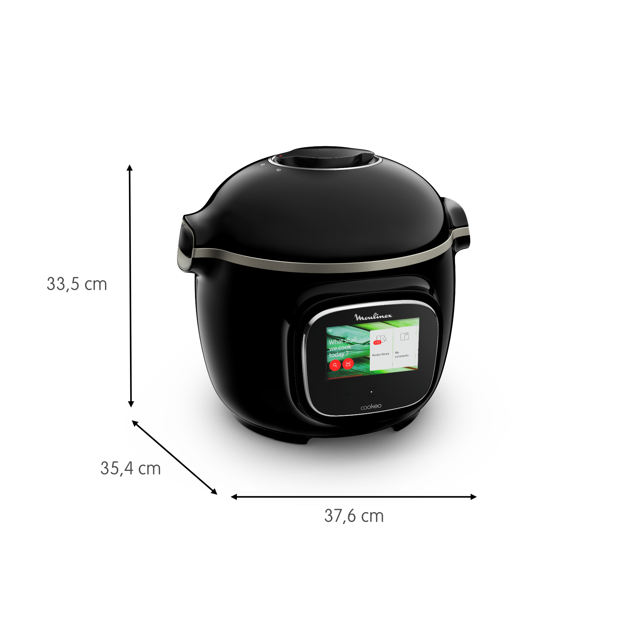 Olla eléctrica - Moulinex Cookeo Touch Wi-Fi, 1600W, Cocinado automático, Pantalla táctil, 250 Recetas, 13 Modos cocción, 6 l, Acero Inoxidable, Negro
