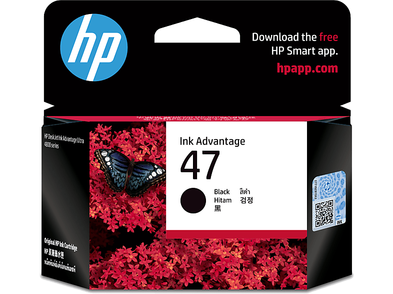 HP 47 Siyah Mürekkep Kartuşu (6ZD21AE)_0