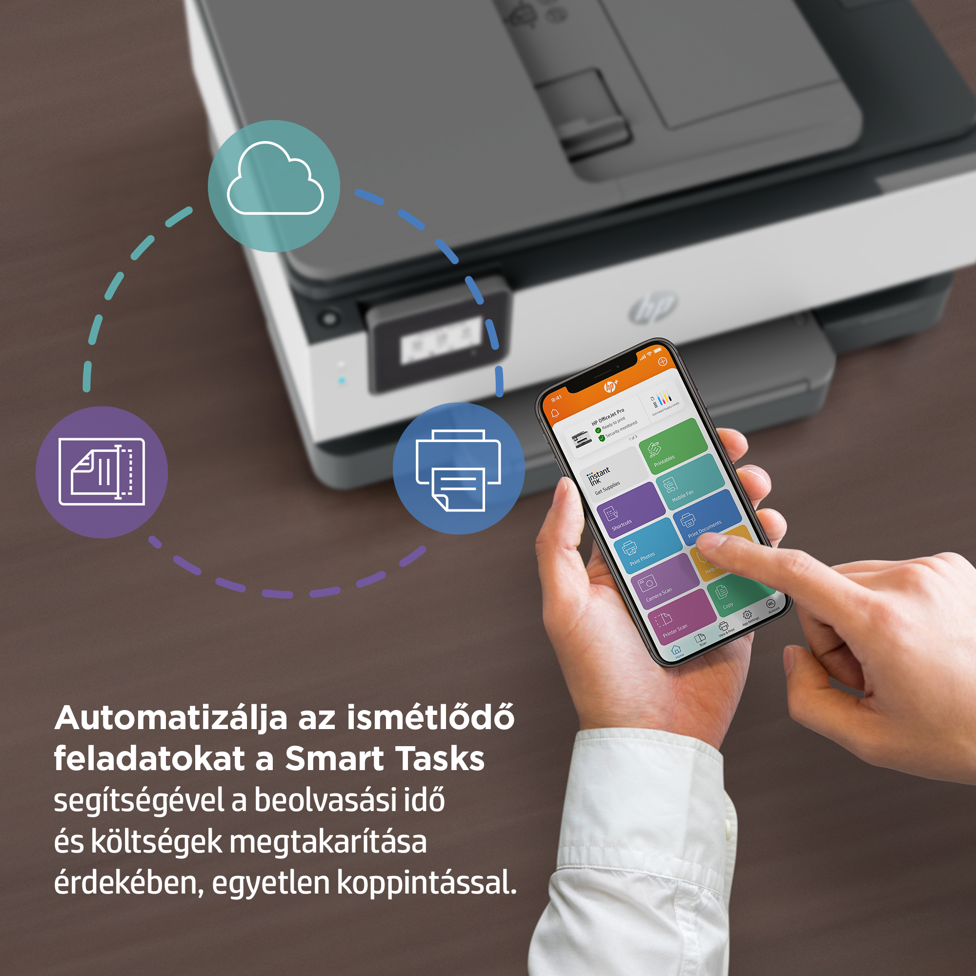 HP OfficeJet 8012E HP+, Instant Ink ready multifunkciós színes DUPLEX WiFi tintasugaras nyomtató (228F8B)