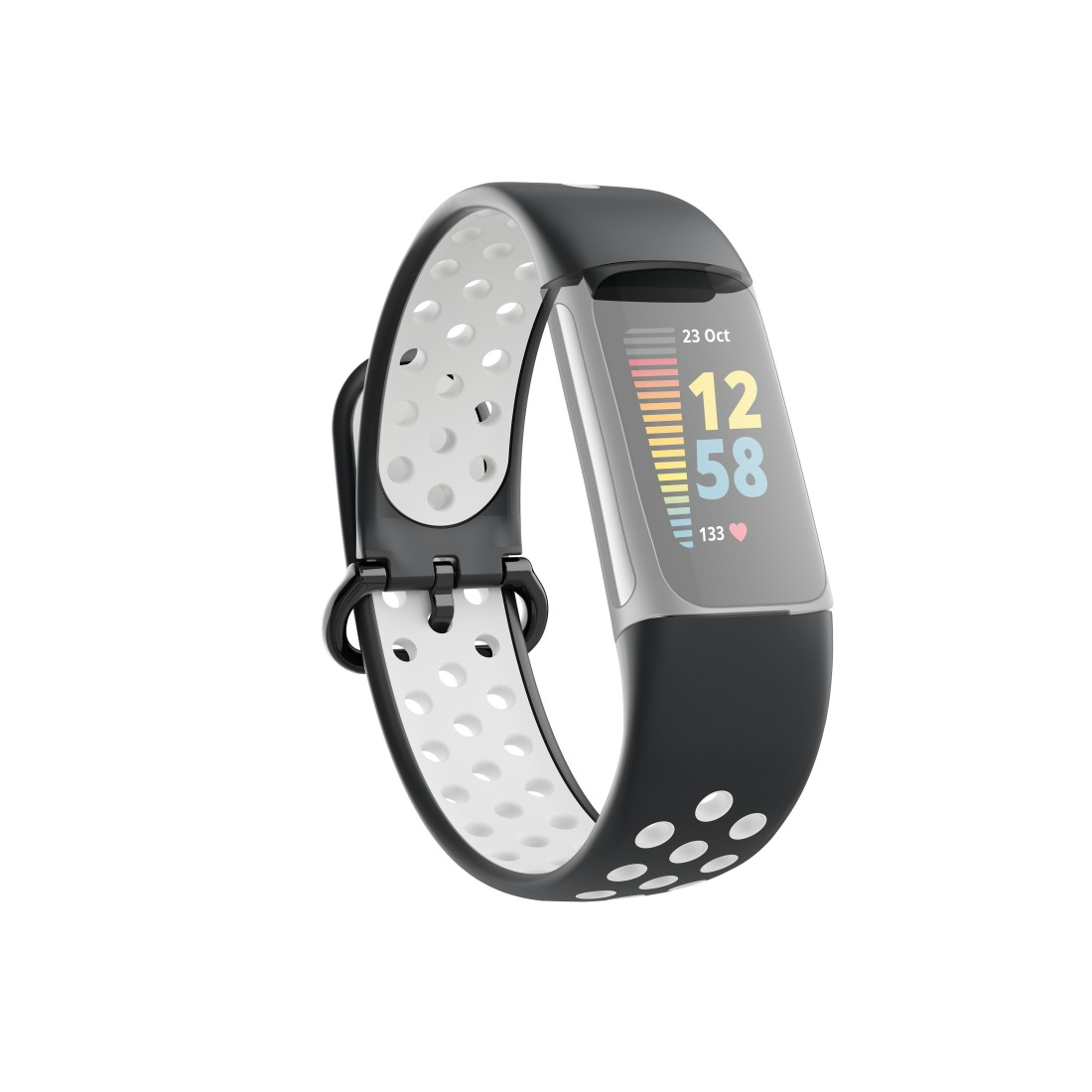 Fitbit, HAMA Ersatzarmband, Sportarmband, Grau/Schwarz