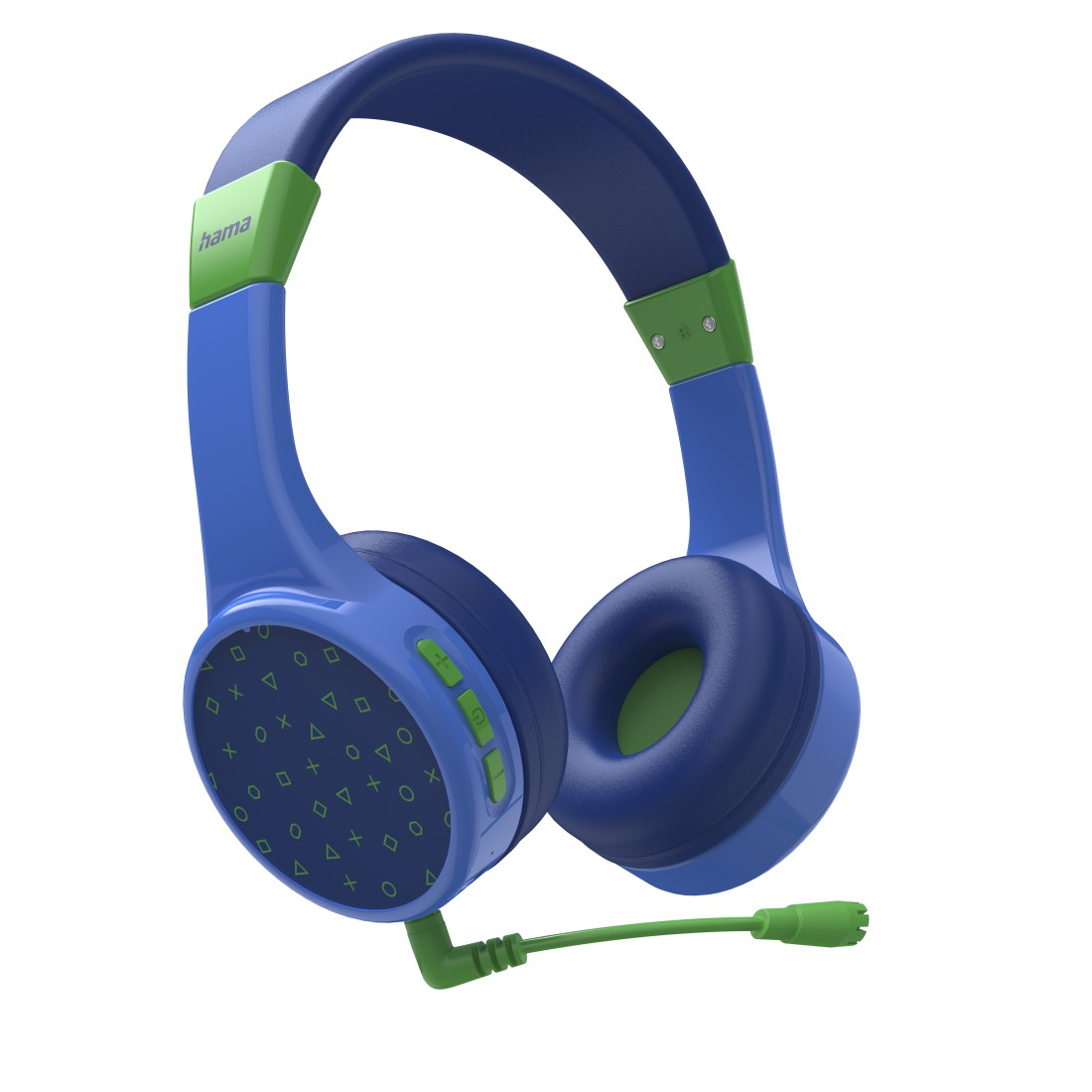 Dezibel-Begrenzung, Bluetooth Teens Blau mit HAMA Guard On-ear Kopfhörer