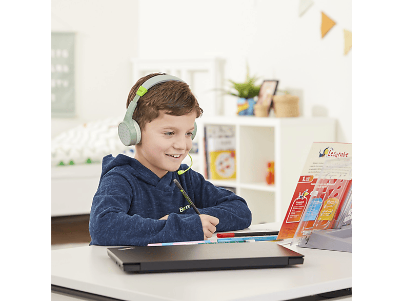 Thumbnail - HAMA Teens Guard mit Dezibel-Begrenzung, On-ear Kopfhörer Bluetooth Grün