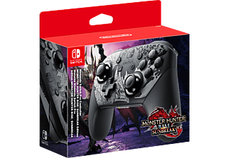 NINTENDO Pro Controller Monster Hunter Rise Sunbreak Edition Controller, Ladekabel Schwarz
