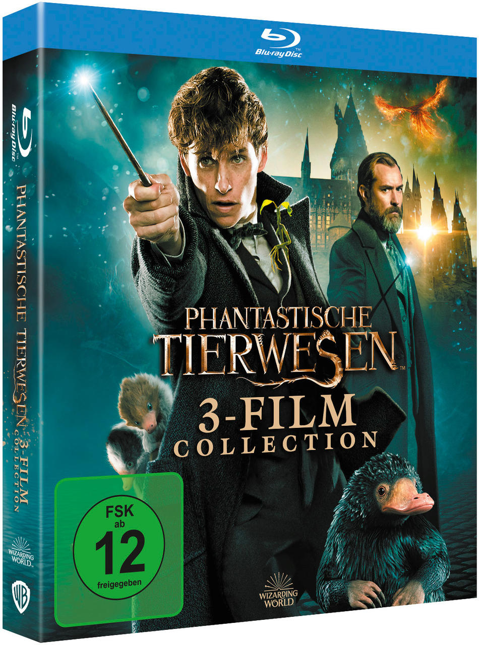 Blu-ray-Boxset mit Cover-Art eines Mannes mit Zauberstab und zwei weiteren Figuren.
