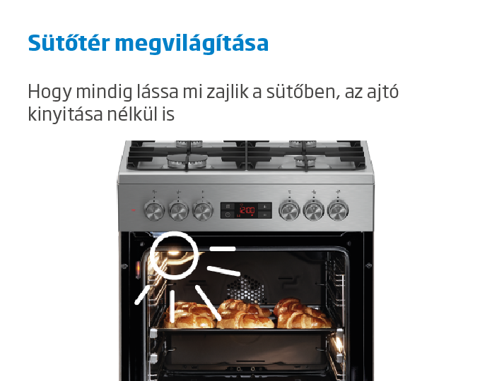 BEKO FSE-52320 DW kombinált tűzhely