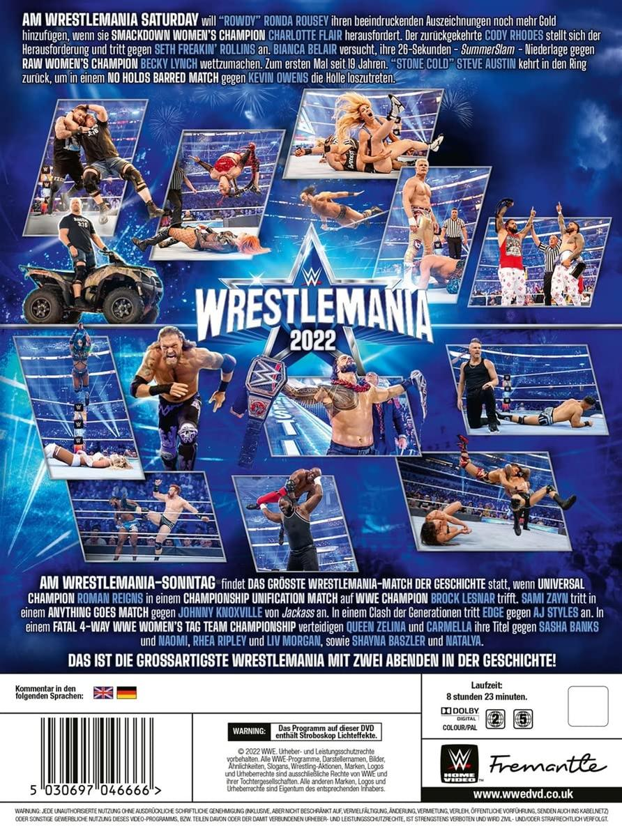 Wwe: Wrestlemania 38 [DVD]