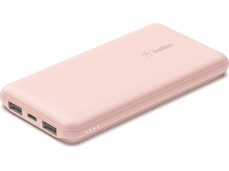 BELKIN 10K Powerbank + Usb-C 15W Çift Usb-A 15Cm Usb-A - C Kablo Taşınabilir Şarj Cihazı Pembe