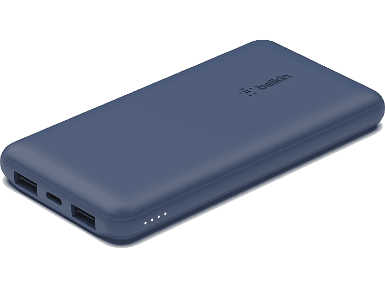 BELKIN 10K Powerbank + Usb-C 15W Çift Usb-A 15Cm Usb-A - C Kablo Taşınabilir Şarj Cihazı Mavi