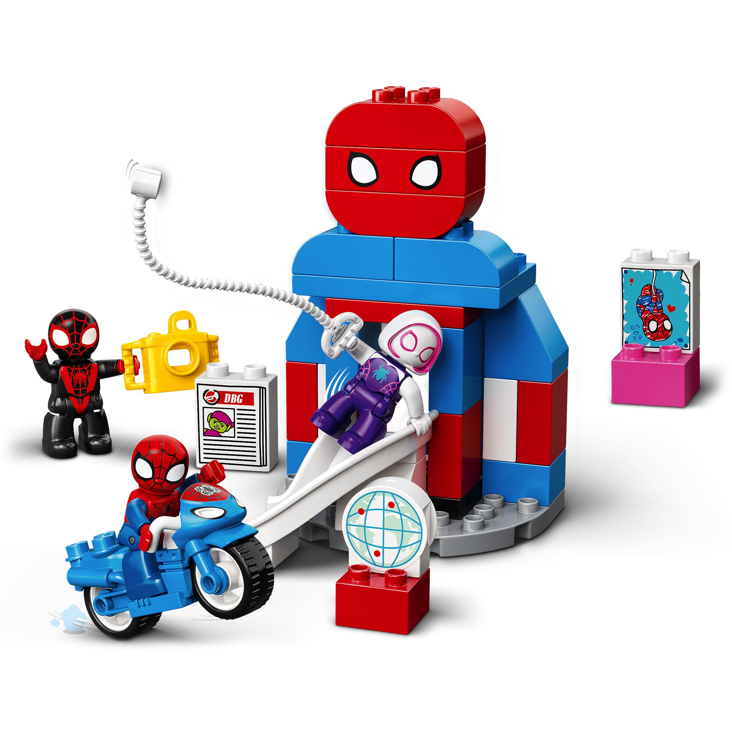 LEGO DUPLO Super Heroes 10940 Spider-Mans Hauptquartier Spielset, Mehrfarbig