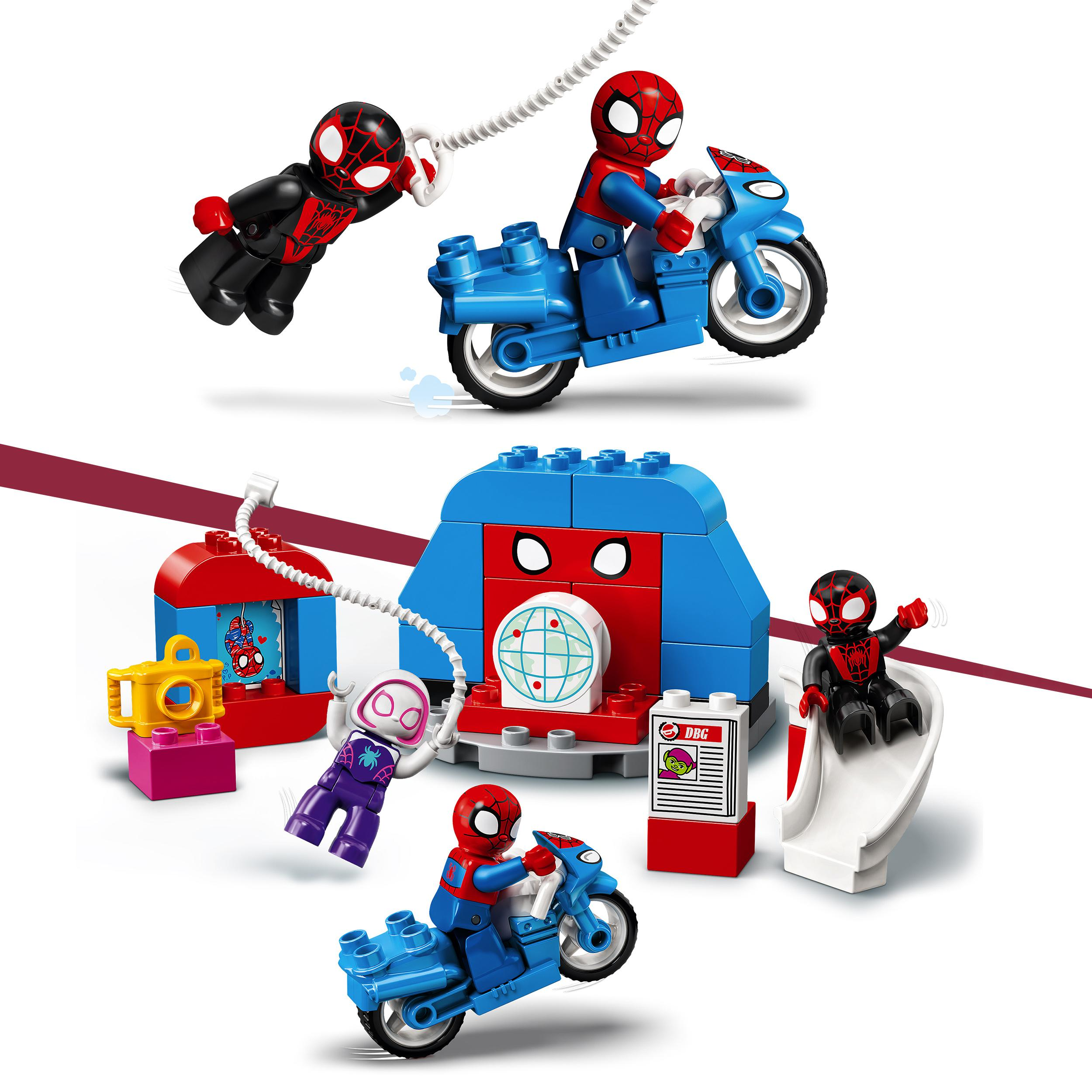 LEGO DUPLO Super Heroes 10940 Spider-Mans Hauptquartier Spielset, Mehrfarbig
