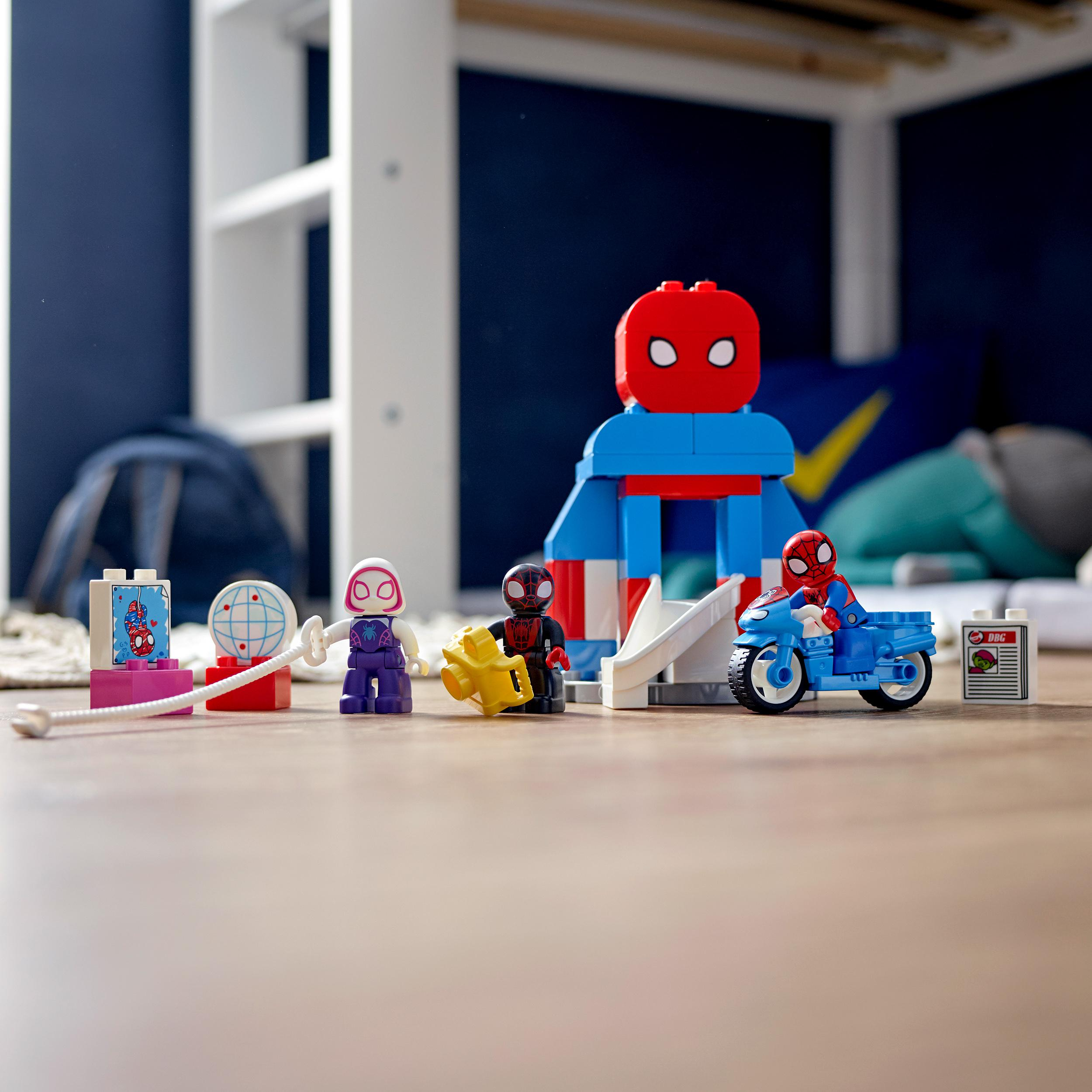 LEGO DUPLO Super Heroes 10940 Spider-Mans Hauptquartier Spielset, Mehrfarbig