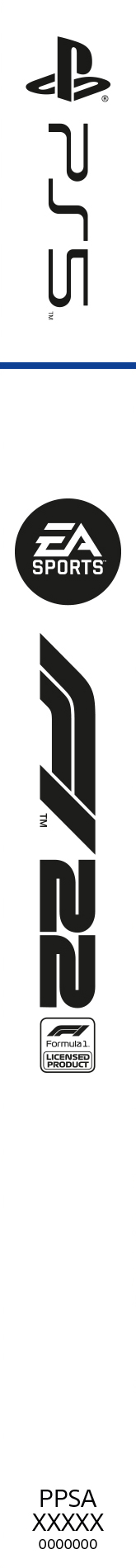 Logos für PlayStation 5 und EA Sports FC 24, in einem vertikalen Design.