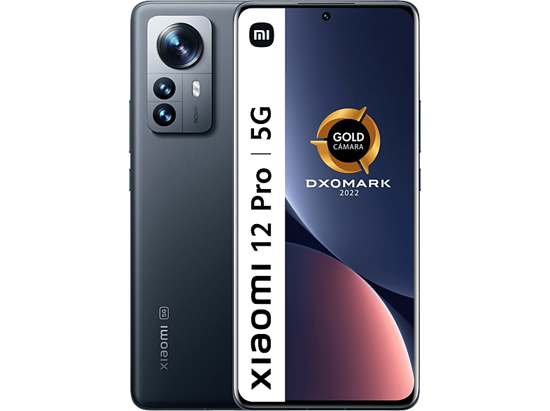 Móvil | Xiaomi 12 Pro 5G, Gris, 256 12 GB RAM, 6.73" Qualcomm Snapdragon® 1, 4600mAh, Android