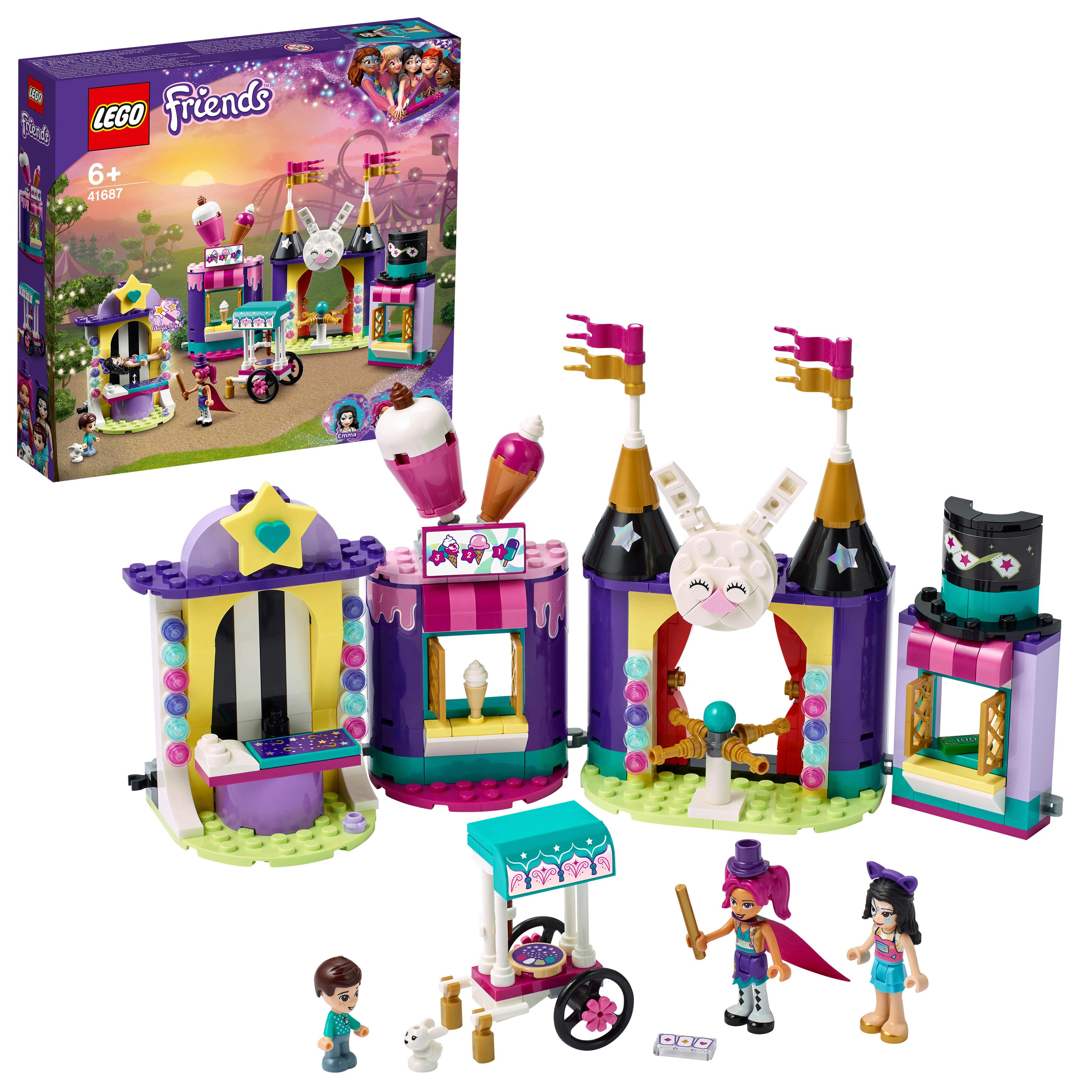 LEGO Friends 41687 Magische Jahrmarktbuden Bausatz, Mehrfarbig