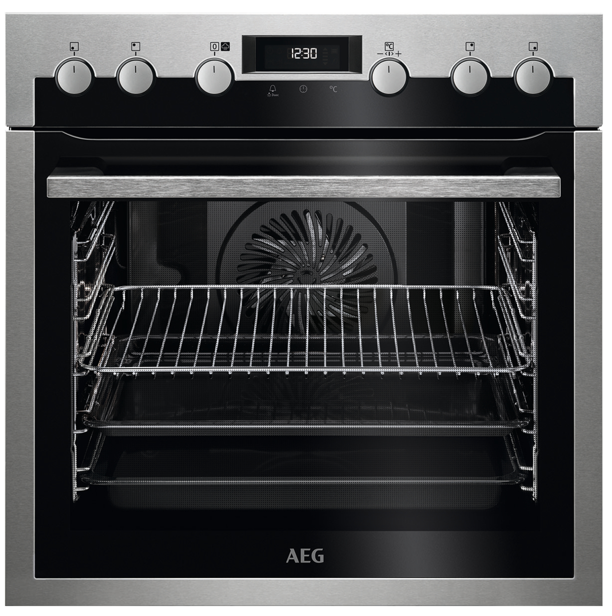 AEG HZ55M20S3R Serie 6000 mit SteamBake Feuchtigkeitszugabe (mit Pyrolyse), Einbauherdset (Glaskeramikkochfeld, A+, 71 l)