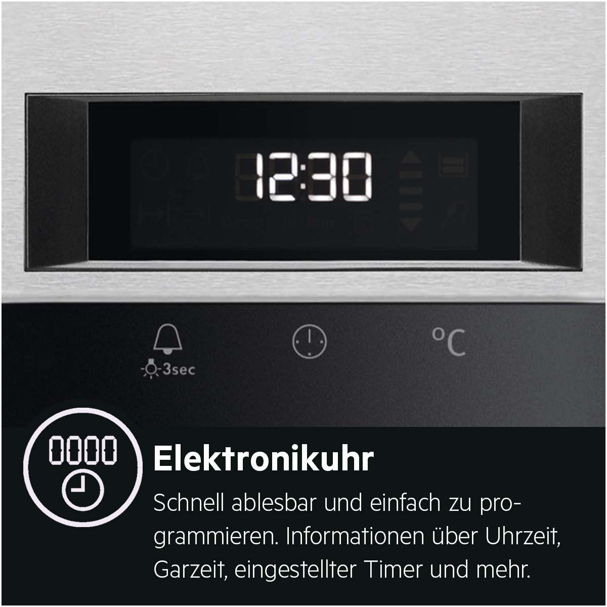 AEG HZ55M20S3R Serie 6000 mit SteamBake Feuchtigkeitszugabe (mit Pyrolyse), Einbauherdset (Glaskeramikkochfeld, A+, 71 l)