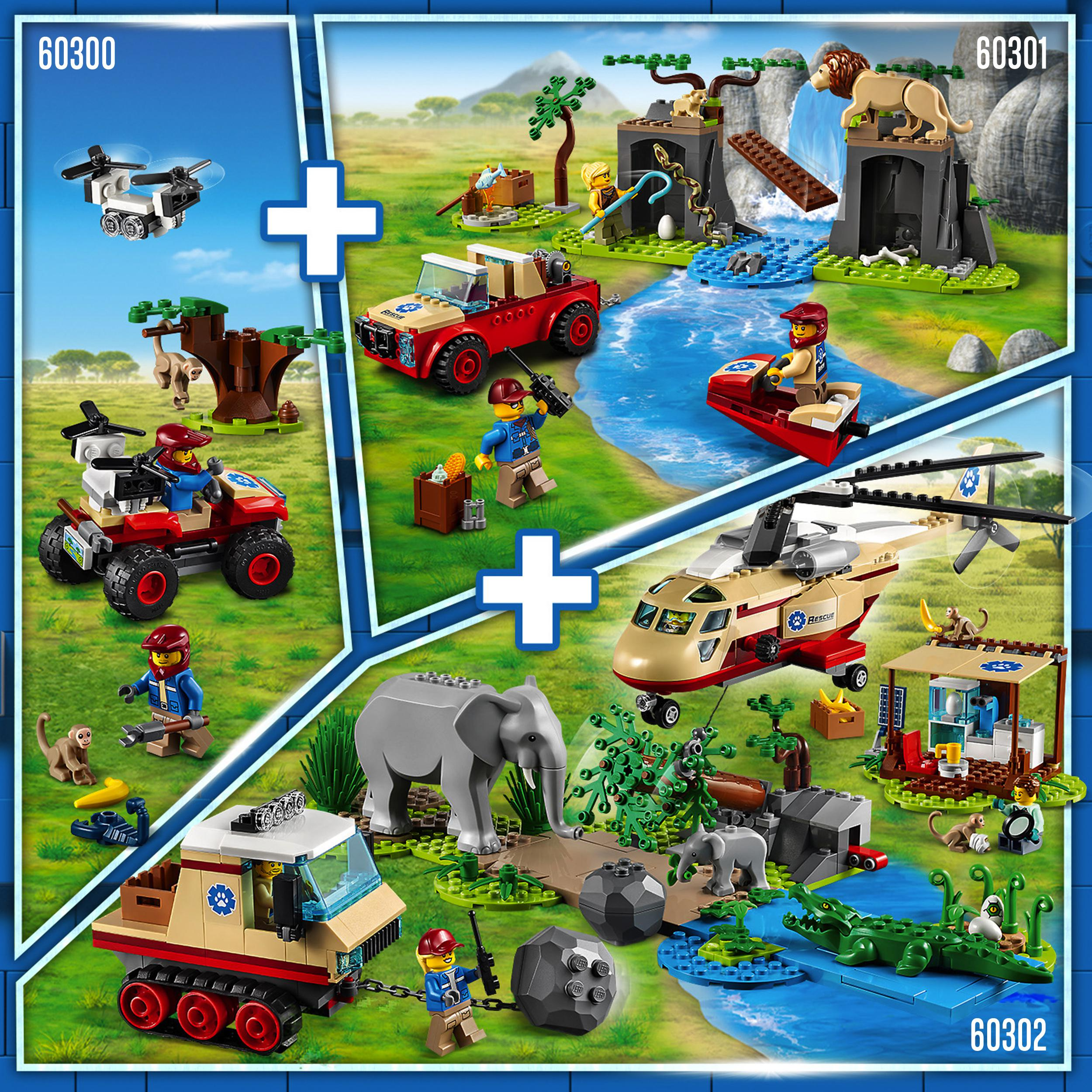LEGO City 60300 Tierrettungs-Quad Bausatz, Mehrfarbig