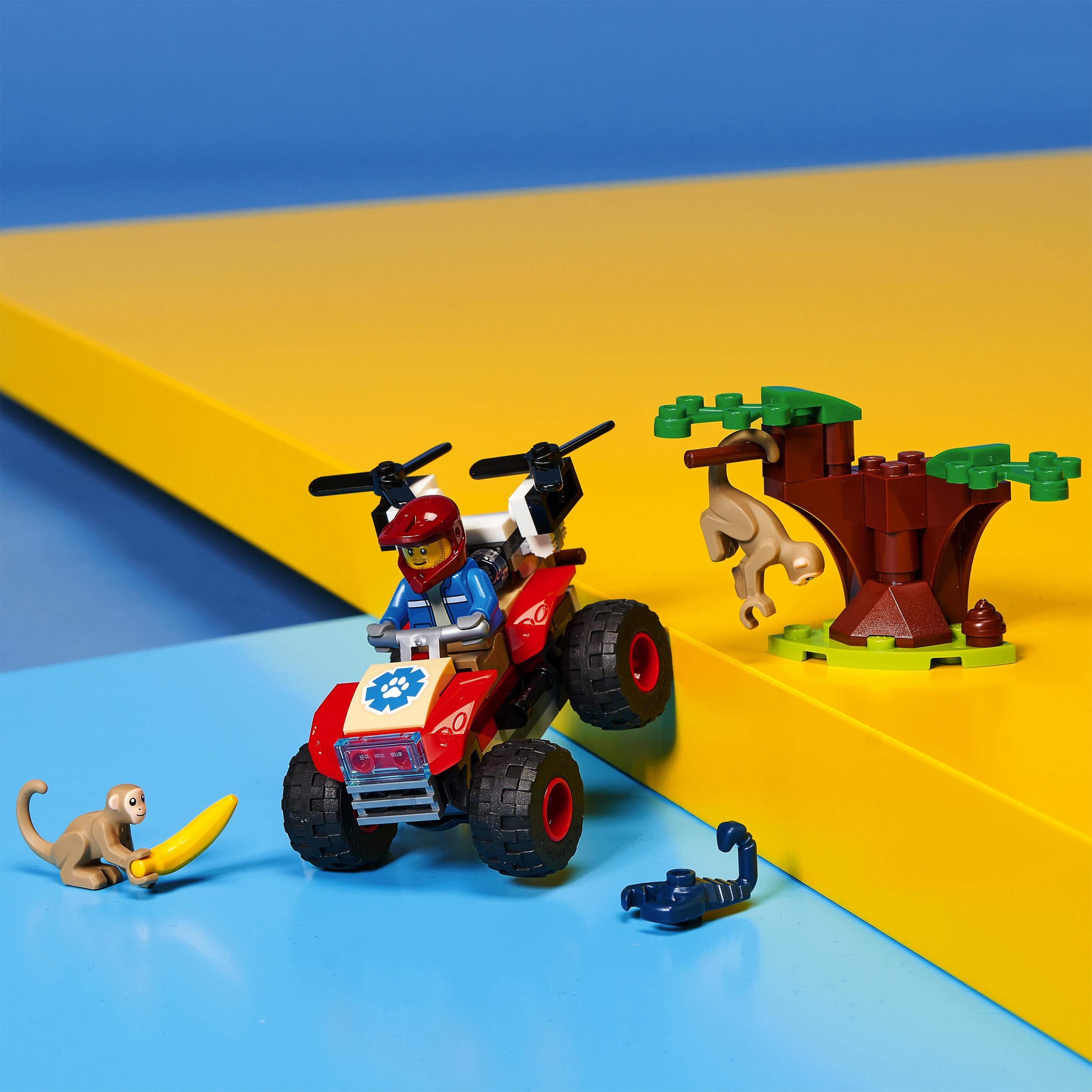 LEGO City 60300 Tierrettungs-Quad Bausatz, Mehrfarbig