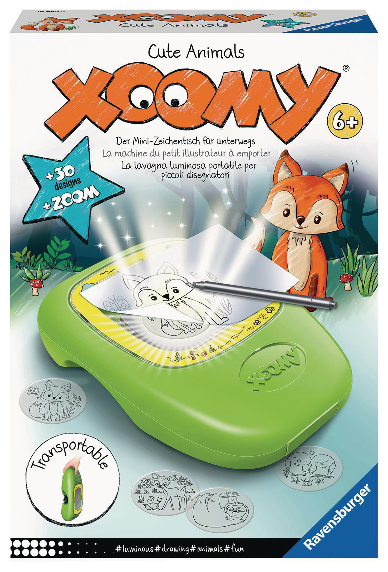 RAVENSBURGER XOOMY® Midi Cute Animals Malset Mehrfarbig