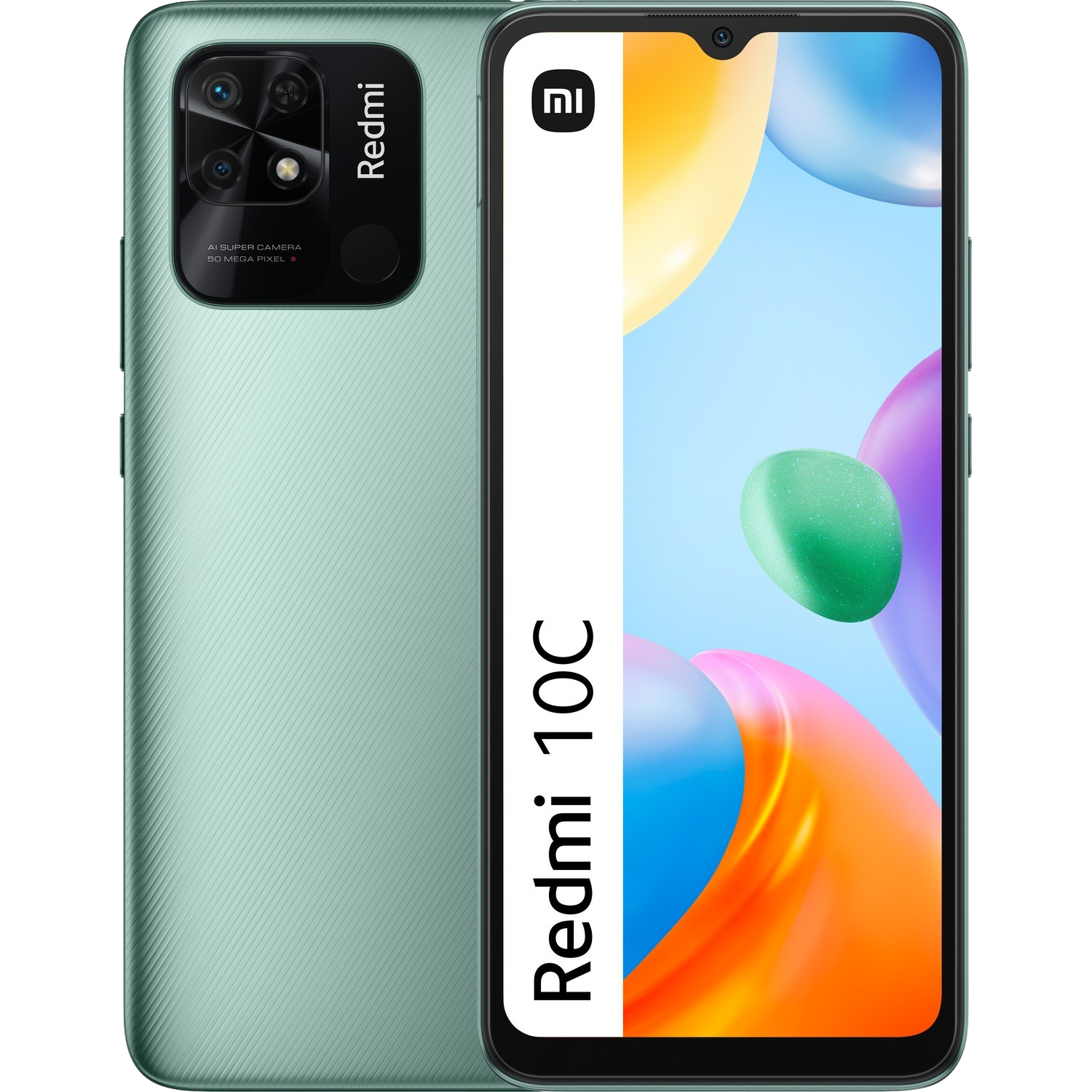 Móvil - Xiaomi Redmi 10C 4G, Mint Green, 64 GB, 4 GB RAM, 6.71 " HD+, Snapdragon® 680 , 5000mAh, Android