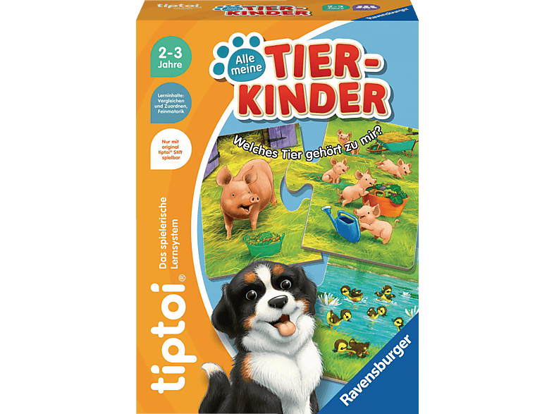 Ravensburger tiptoi® Alle meine Tierkinder Spielset, Mehrfarbig