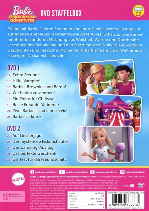 Barbie Dreamhouse Adventures: Staffelbox 2.2 DVD