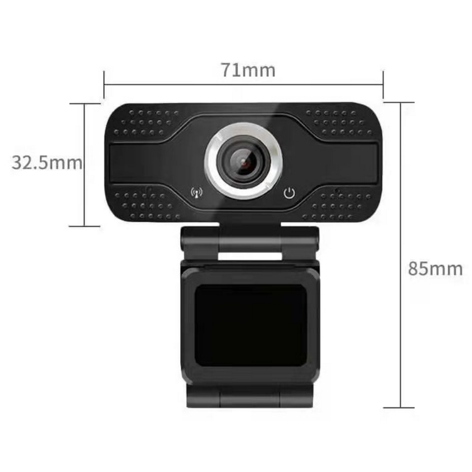 Webcam - Sveon STV 100, Full HD 1080, Ángulo de Visión 70º, HD CMOS Sensor, Micrófono, Plug and Play, Negro
