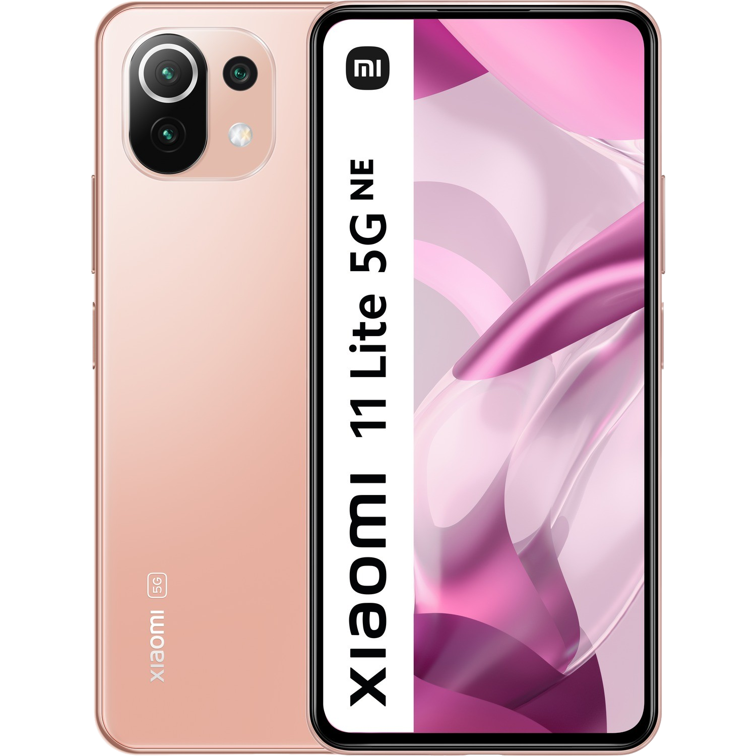 Móvil - Xiaomi 11 Lite 5G NE, Rosa Melocotón, 128 GB, 8 GB RAM, 6.55" FHD+, Snapdragon 778G, 4250mAh, Android