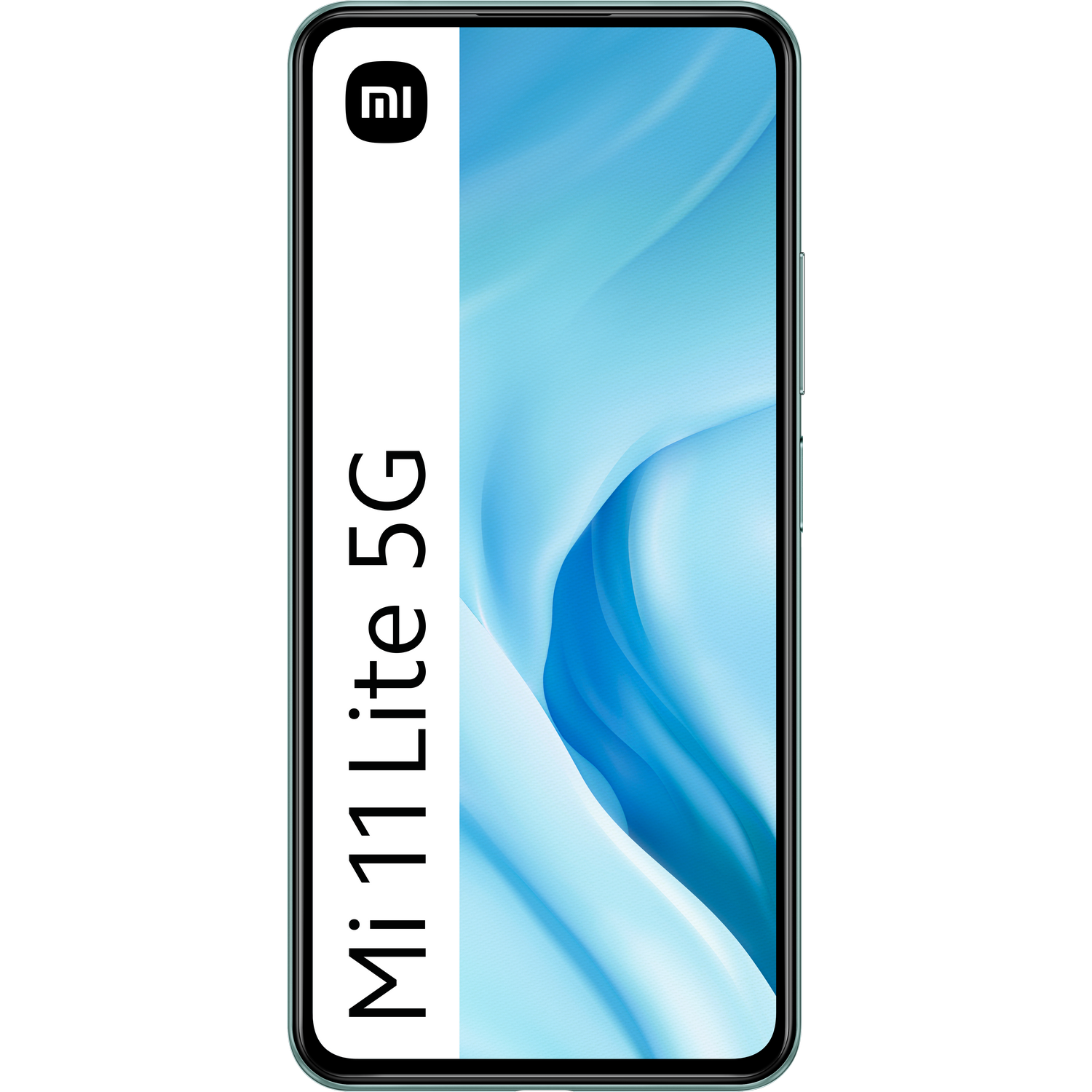 Teléfono Mi 11 Lite 5G, mostrado sobre un fondo blanco.