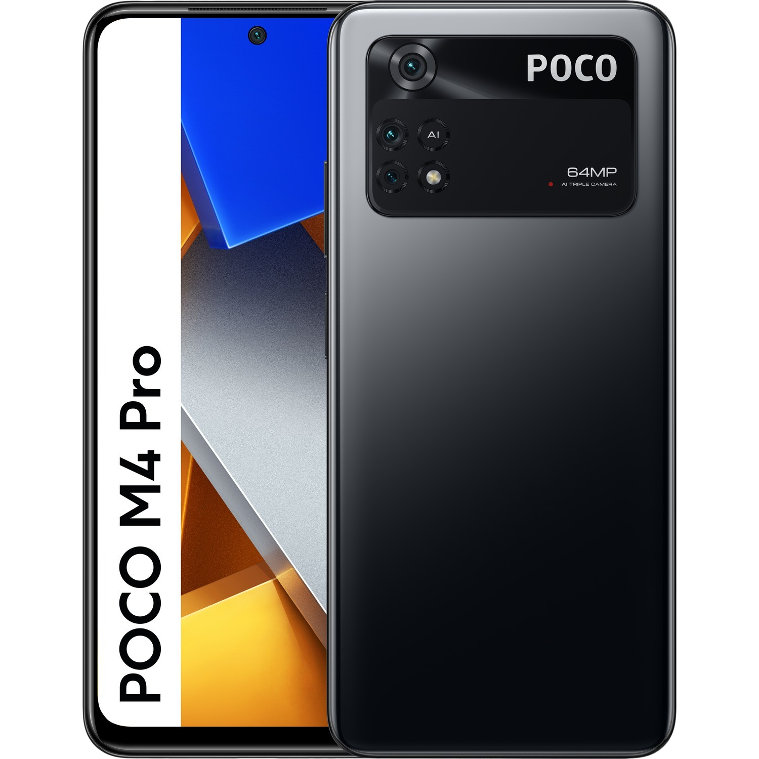 Móvil - POCO M4 Pro, Negro Asfalto, 128 GB, 6 GB RAM, 6.43" FHD+, MediaTek Helio G96, 5000 mAh, Android 11