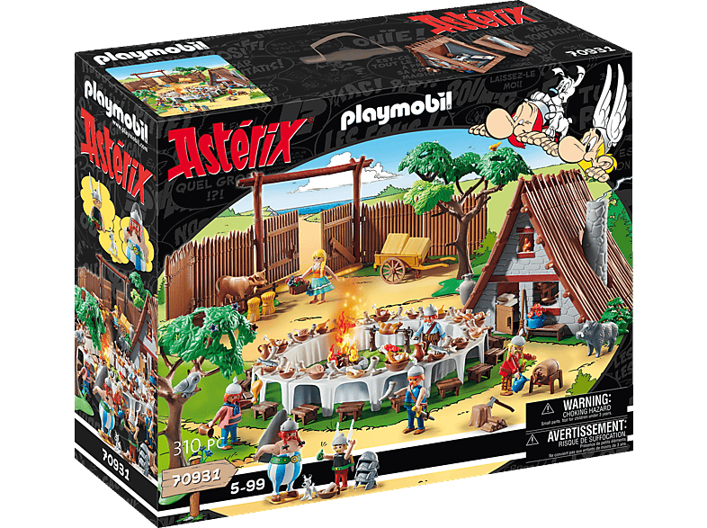 PLAYMOBIL 70931 Asterix: Großes Dorffest Spielset, Mehrfarbig