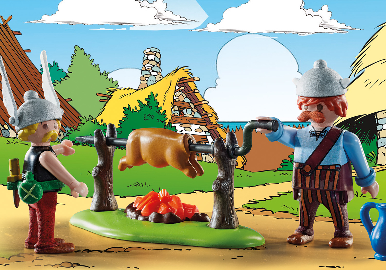 Mehrfarbig PLAYMOBIL Asterix: Spielset, Großes Dorffest 70931