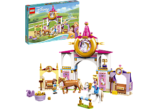 LEGO Disney Princess 43195 Belles und Rapunzels königliche Ställe Bausatz, Mehrfarbig