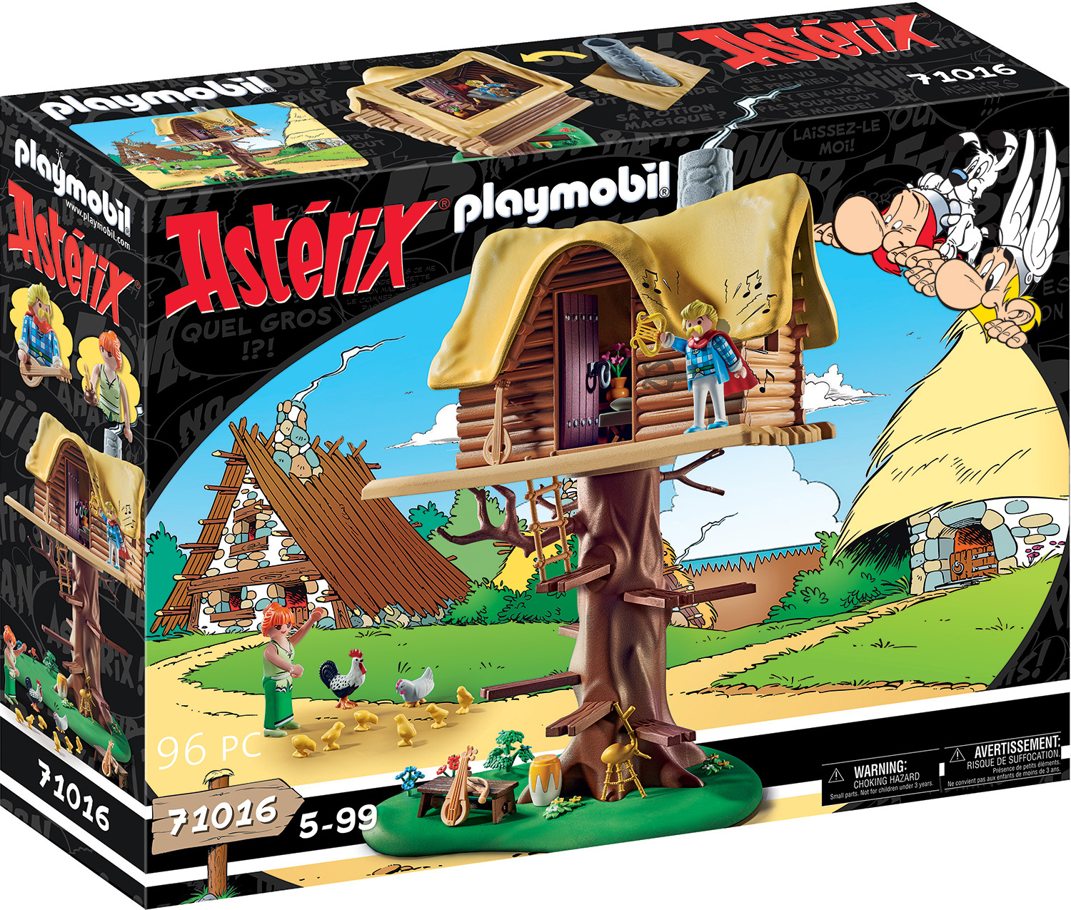 PLAYMOBIL 71016 Asterix: Troubadix mit Baumhaus Mehrfarbig Spielset