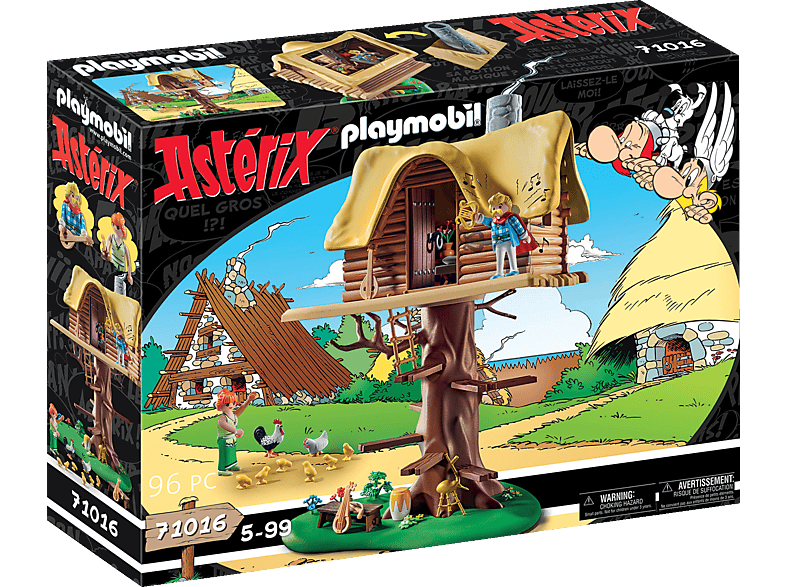 PLAYMOBIL 71016 Baumhaus Troubadix Spielset, Asterix: mit Mehrfarbig