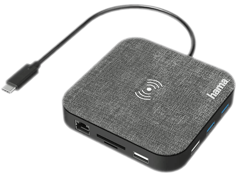 Hama Hub Usb-c Avec Chargeur Sans Fil 12-en-1 (200134)