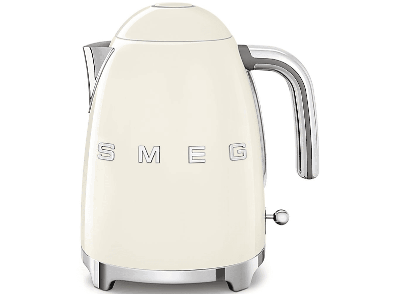 Smeg KLF03CREU, 50er Jahre Retro Style Wasserkocher (Creme, 1.7 Liter, 2400 Watt)